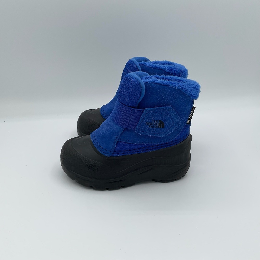 The North Face Alpenglow IV Toddler Blue Waterproof Winter Boots Size 7